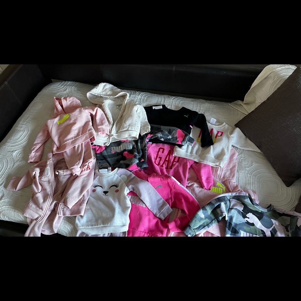 Huge lot of girls 2T clothing. All in excellent condition. PUMA GAP OLD NAVY Etc